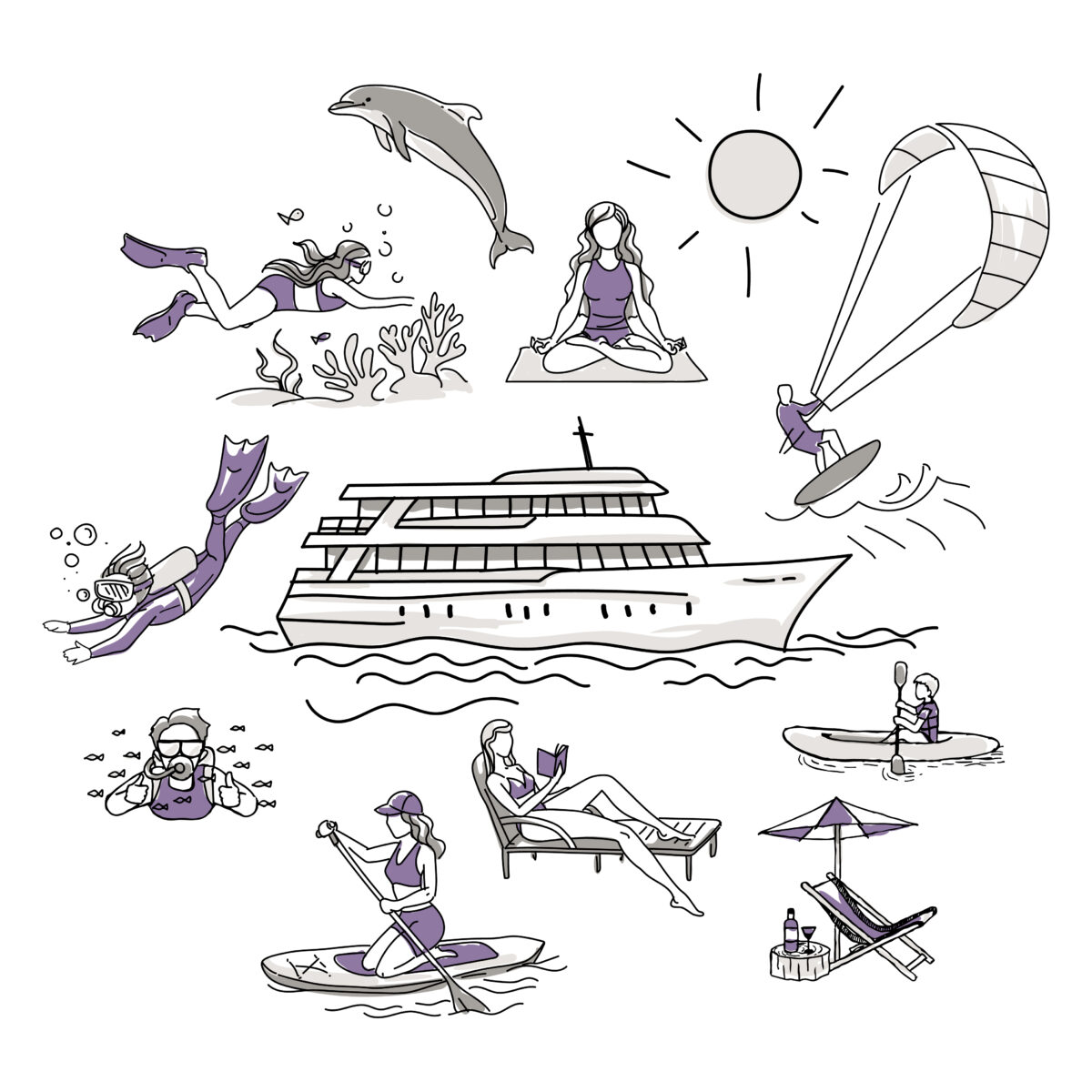 premium Red Sea floating resort with water activities, spa, and leisure