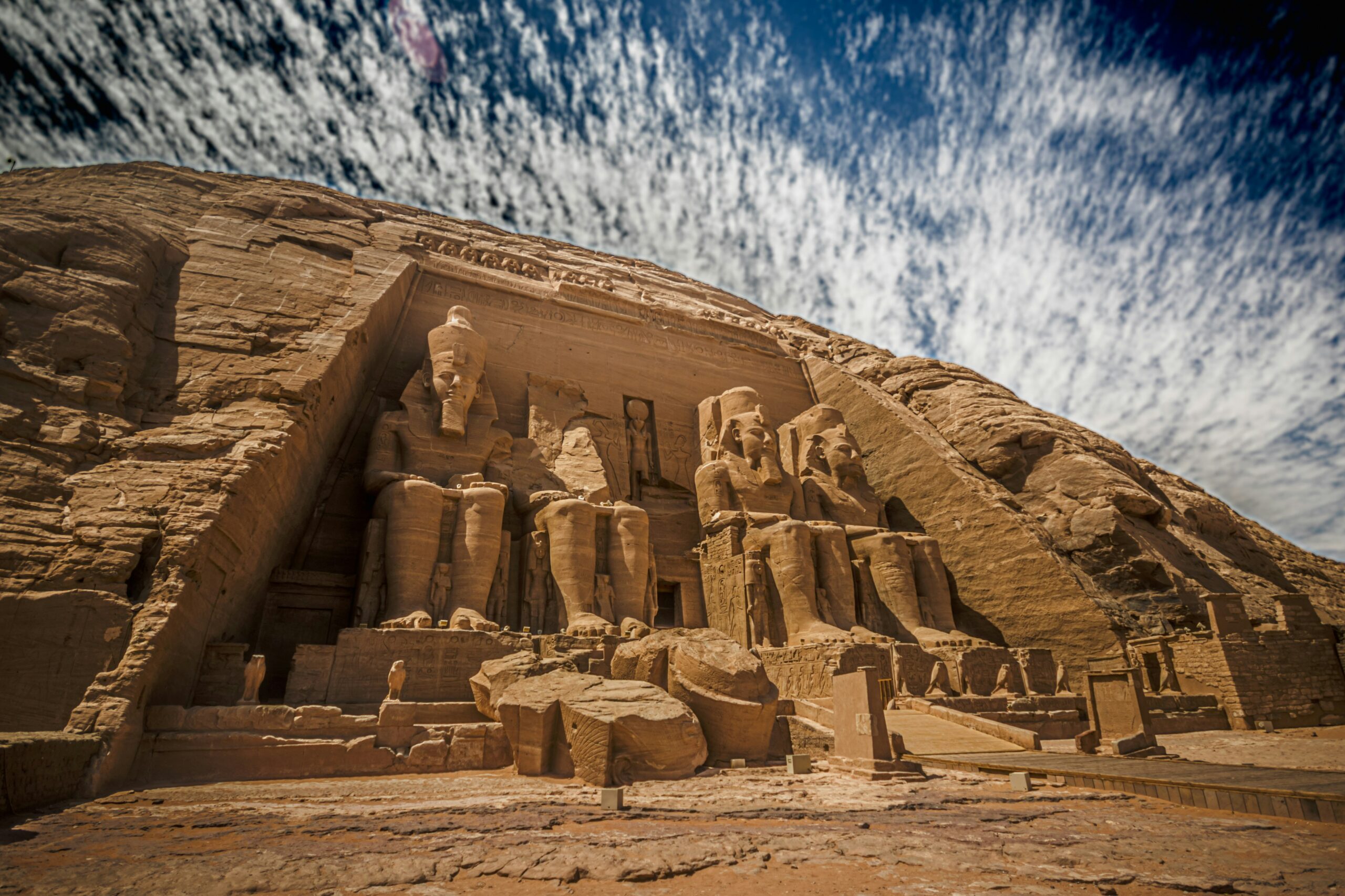 Abu Simbel temple Aswan Egypt ancient ruins