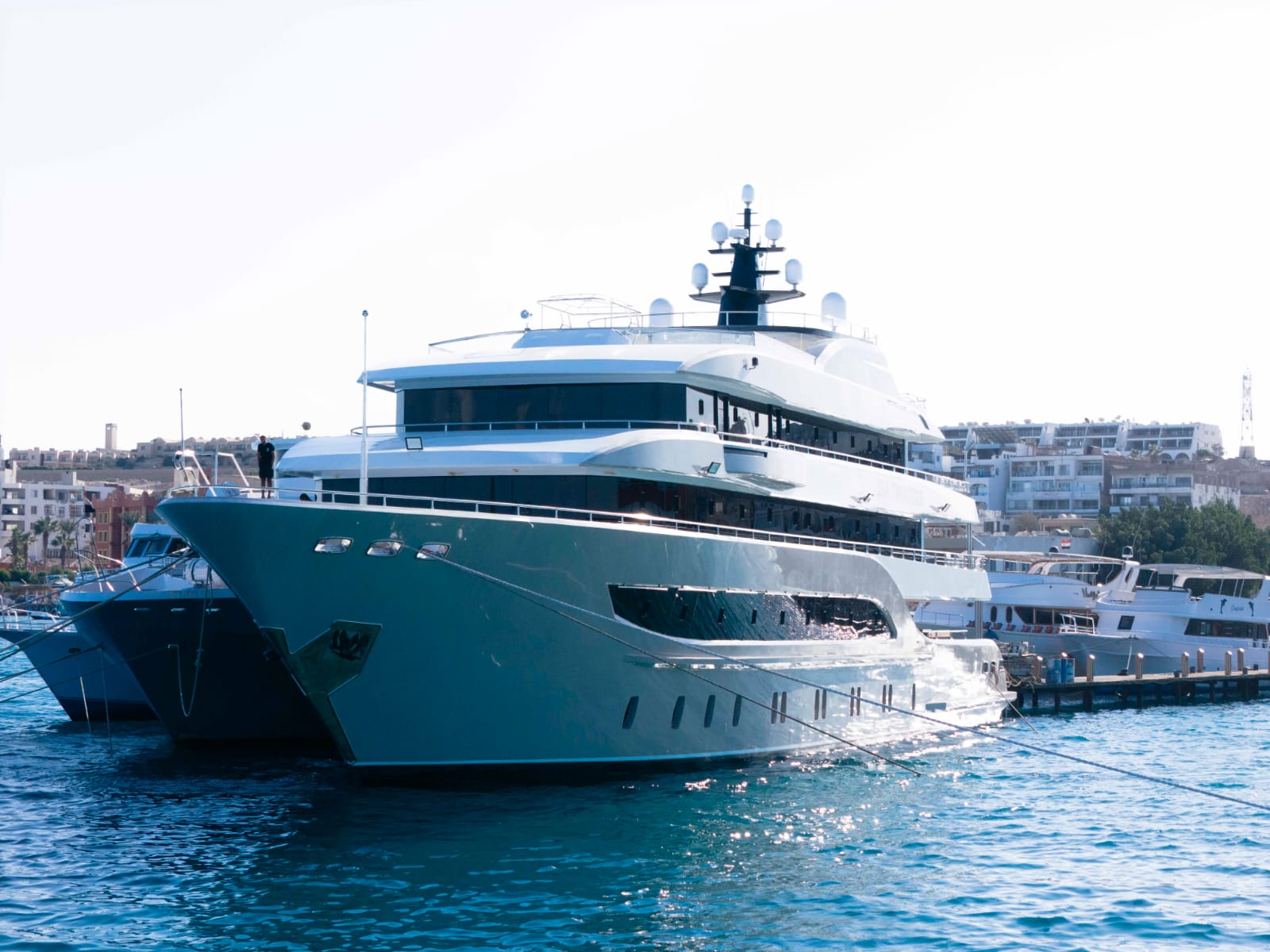 Red Sea superyacht view wellness retreat Egypt Boreas