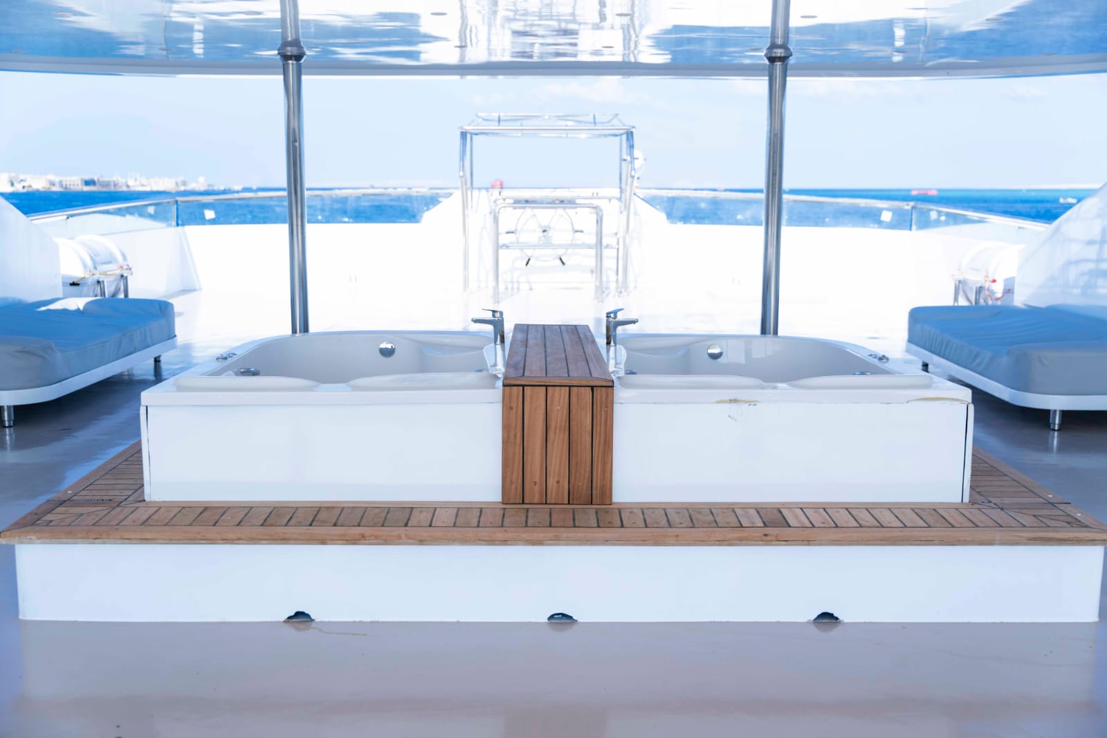 Boreas floating resort Red Sea wellness retreat private deck jacuzzi