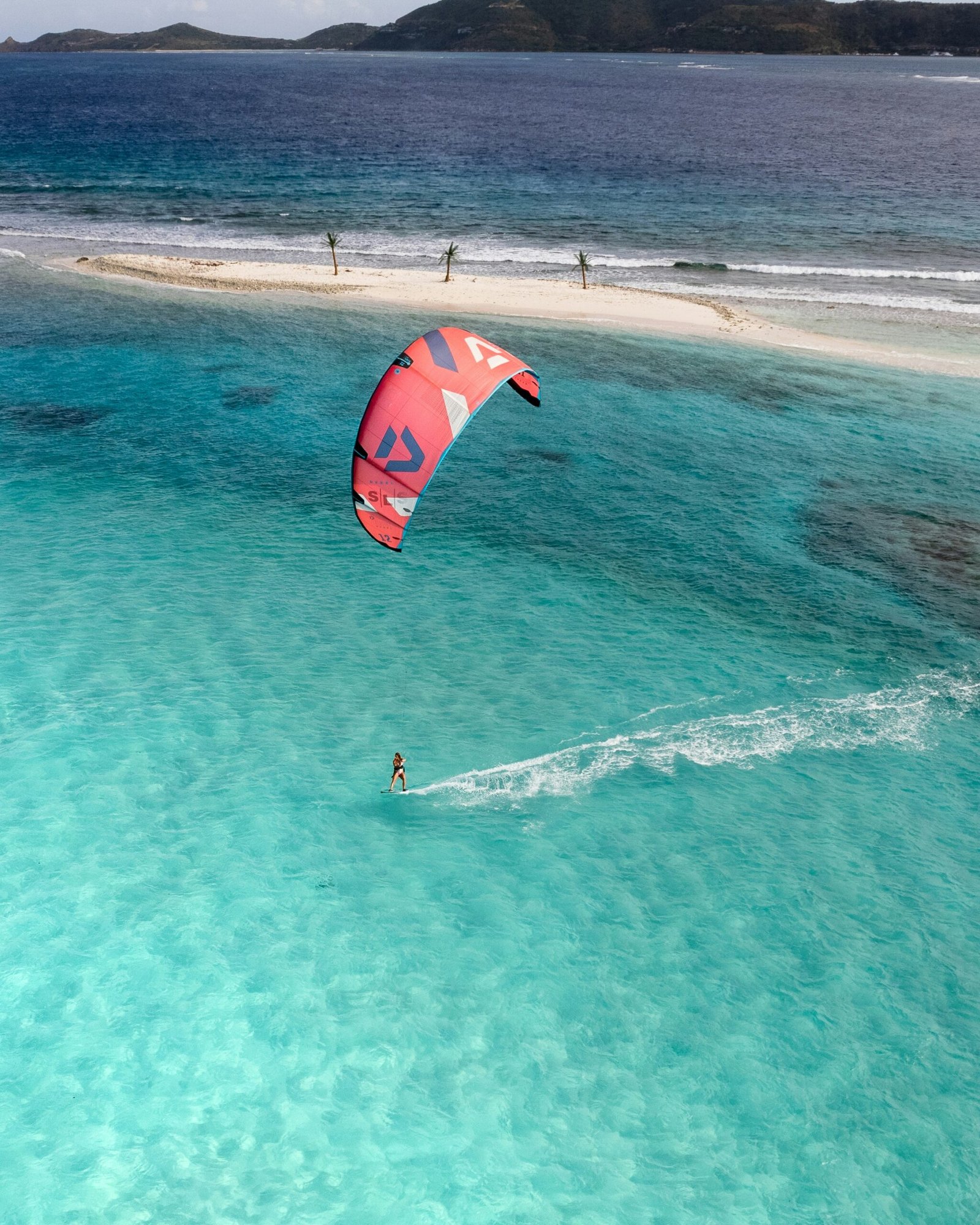 Kitesurfing in the Red Sea