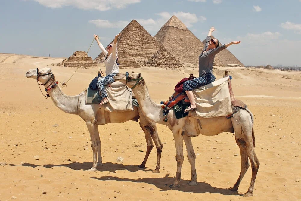 Camel rides at the Pyramids of Giza — Egypt premium land tour Boreas