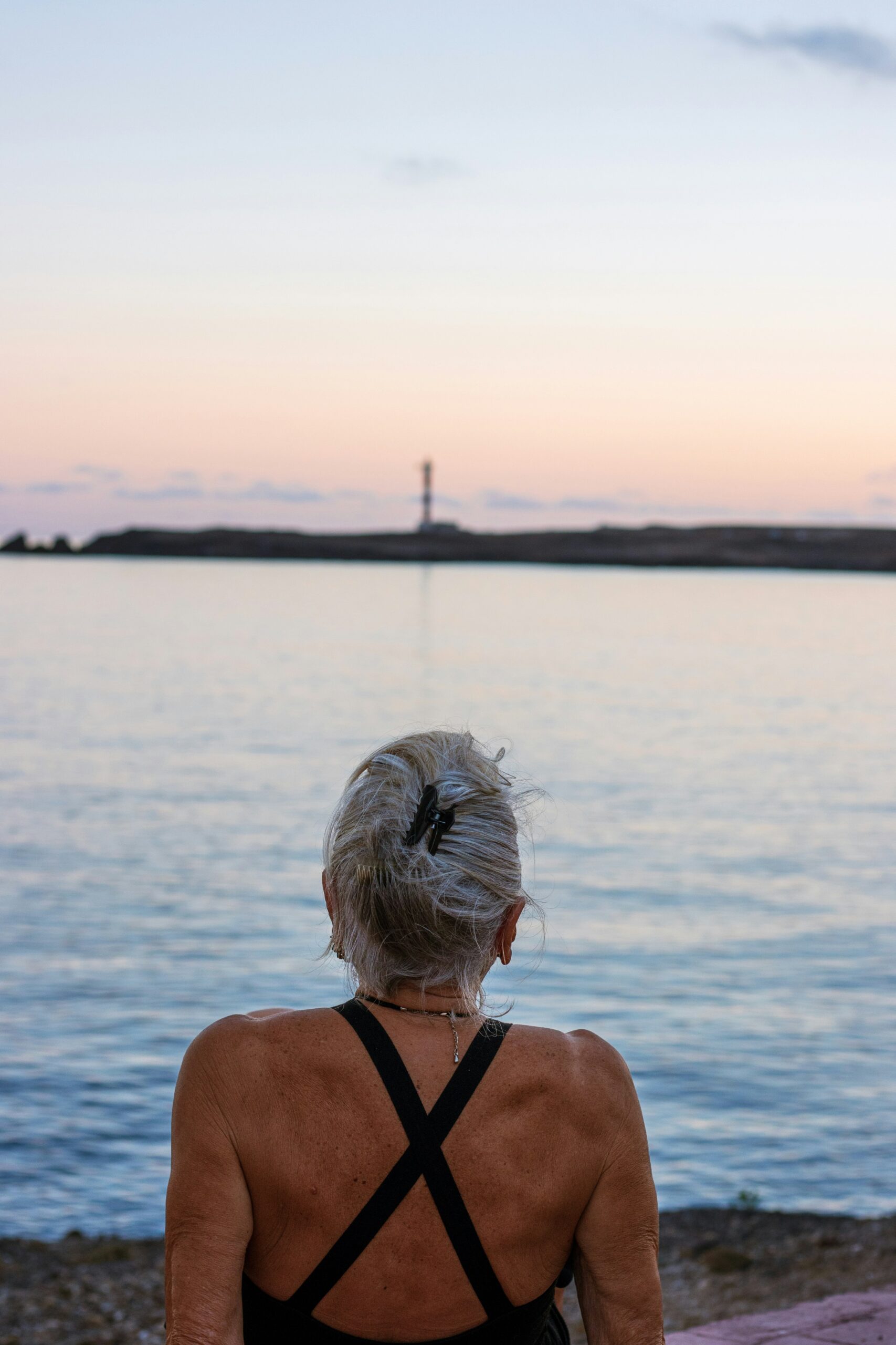 Salt water immersion in the Red Sea — women's wellness retreat aboard Boreas floating resort