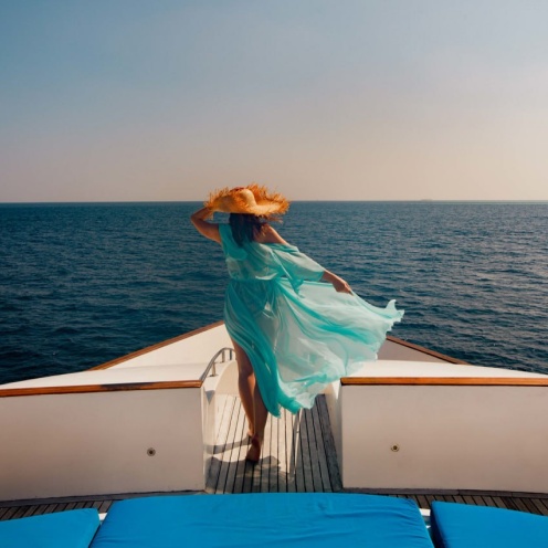 Sundeck and jacuzzi aboard Boreas — private charter one group only · Red Sea · boreascruises.com