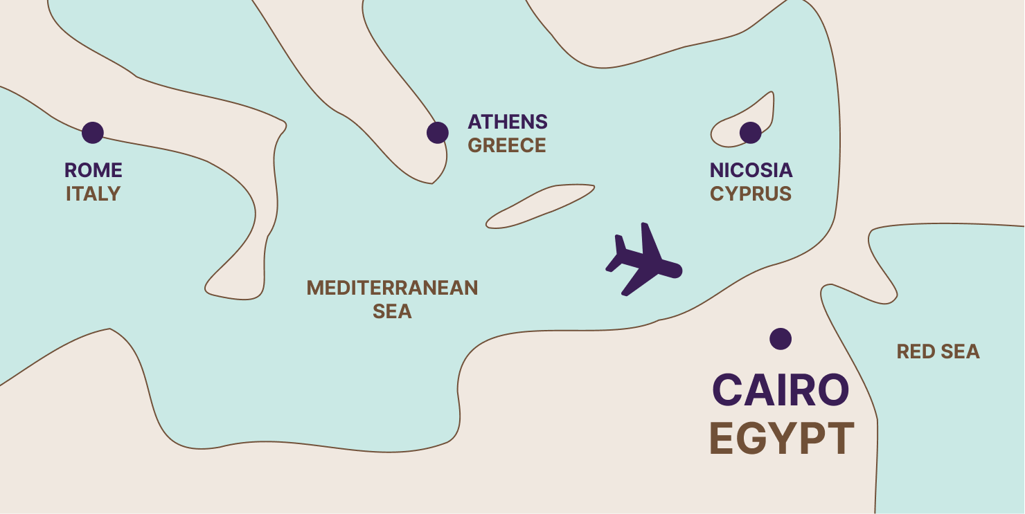 Map of the Red Sea coast showing Hurghada Marina and Port Ghalib