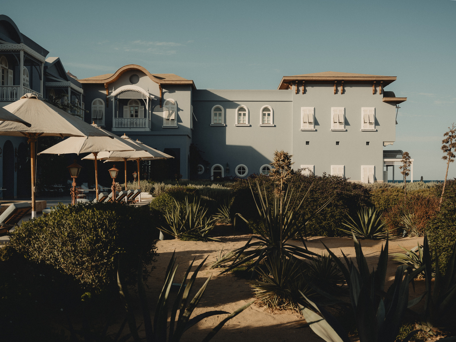 Garden at La Maison Bleue, El Gouna