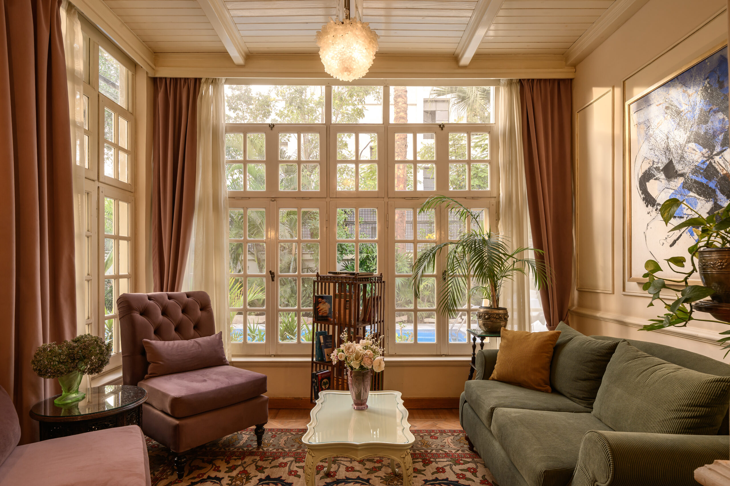 Salon at Villa Belle Époque, Maadi, Cairo