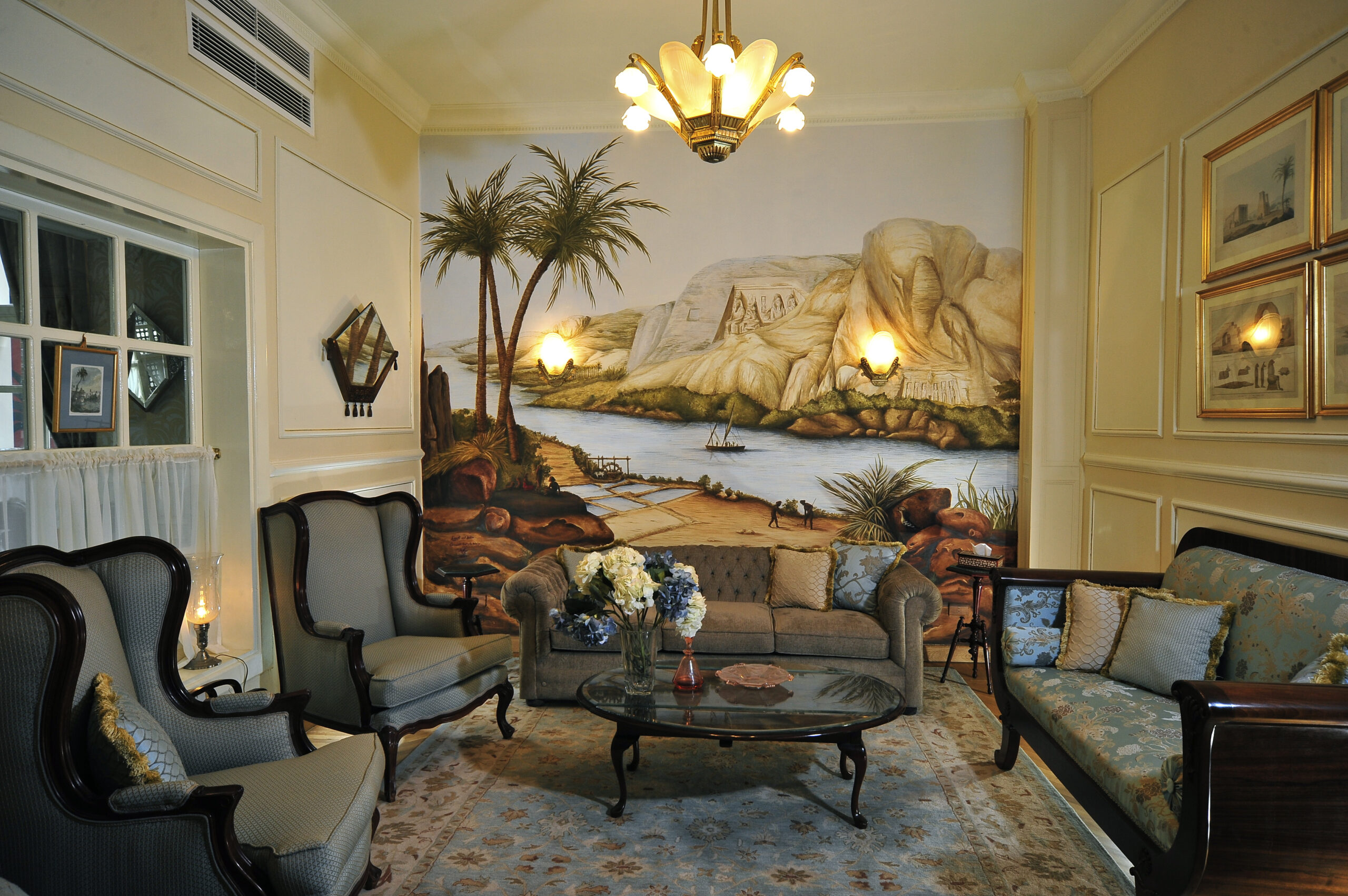 Lobby at Villa Belle Époque, Maadi, Cairo