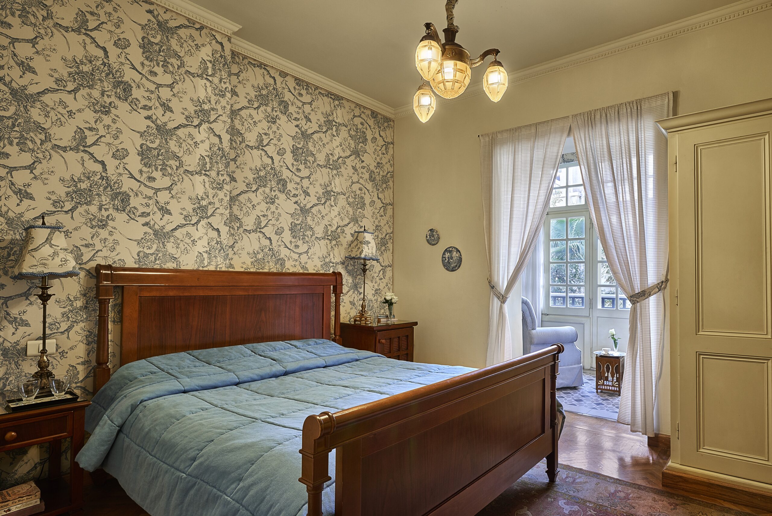 Room interior at Villa Belle Époque, Maadi, Cairo