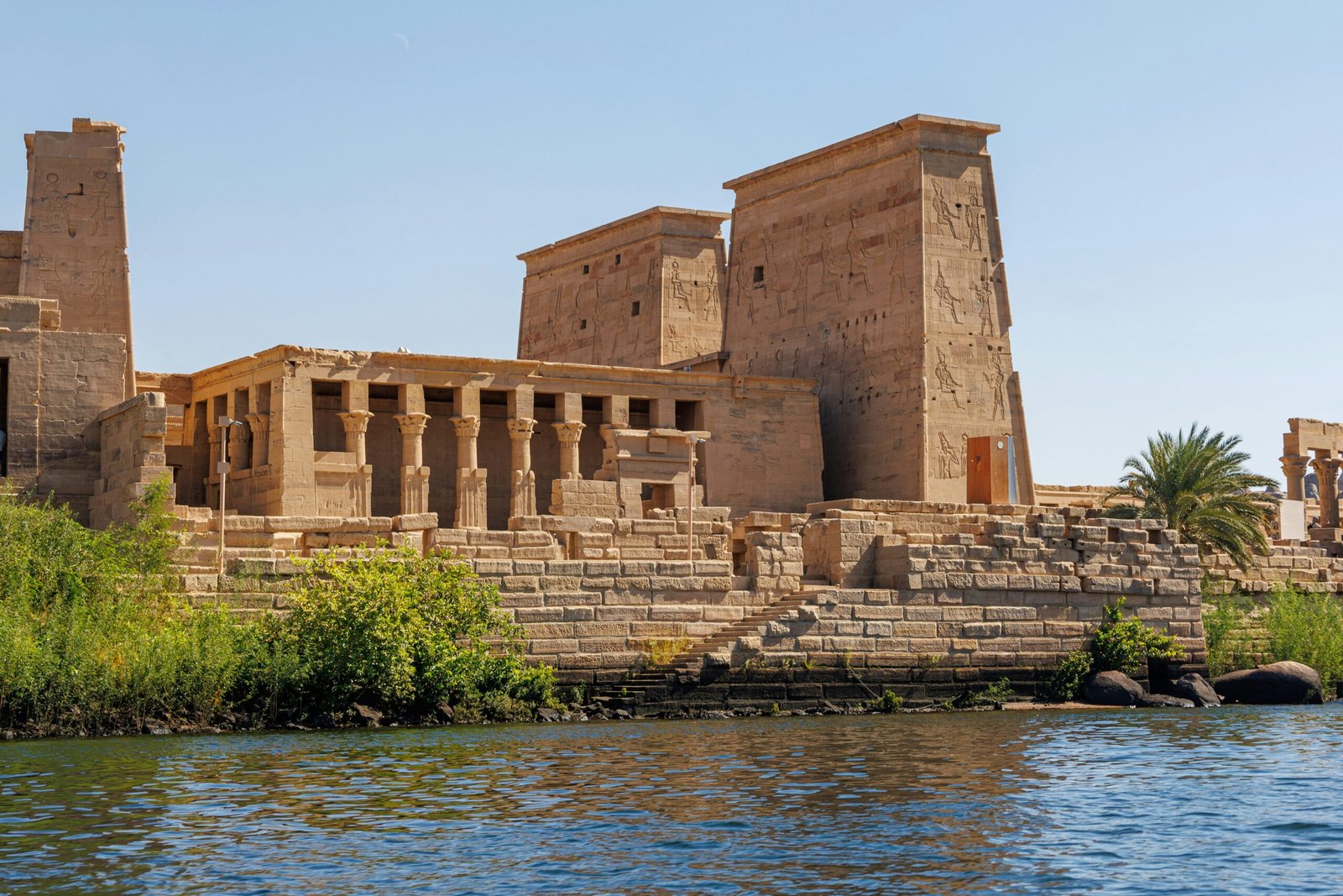 Columns at Philae Temple, Aswan