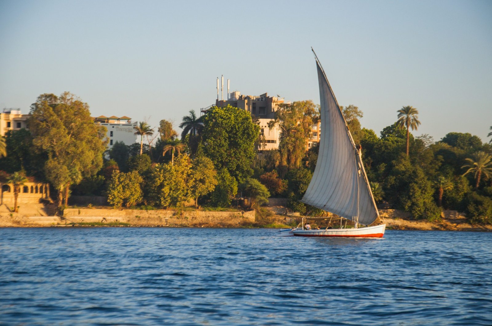 A dahabiya on the Nile