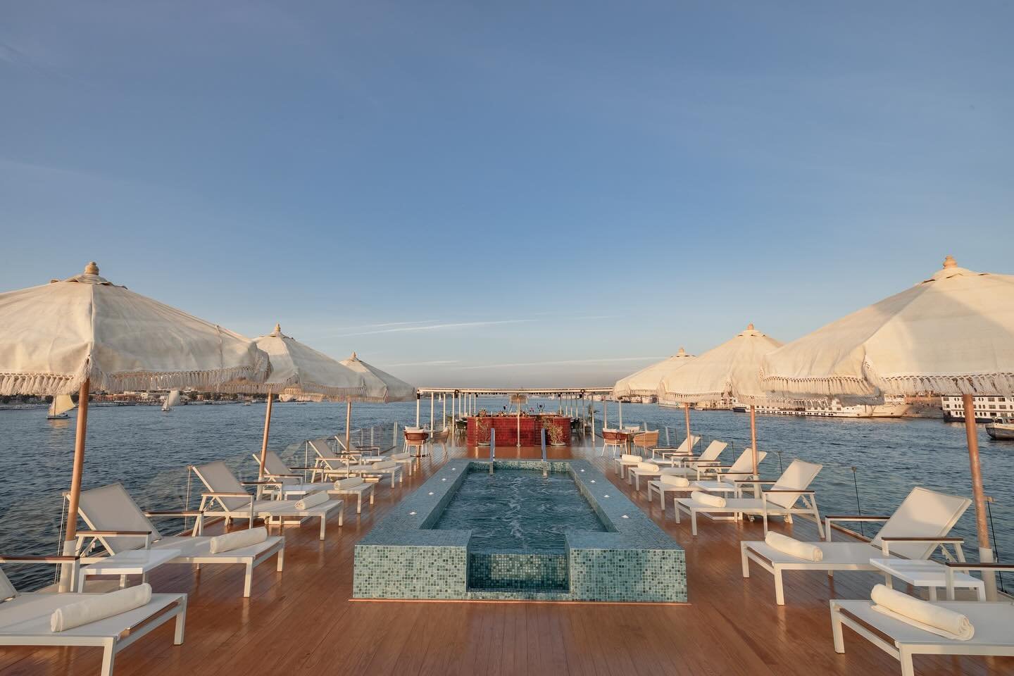 Heated pool on the Nawara sundeck