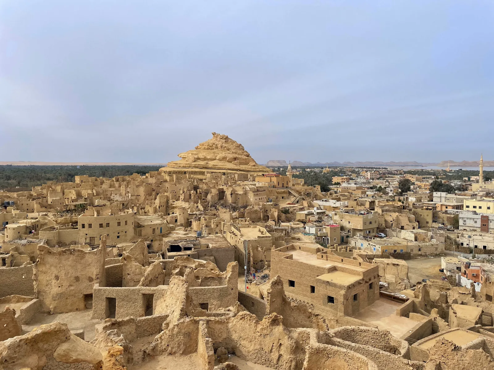 Shali Fortress and the old mud-brick town of Siwa Oasis, Egypt
