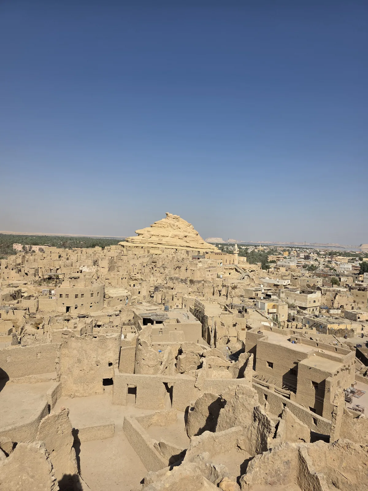 Rooftops of the old town below Shali Fortress, Siwa, Egypt