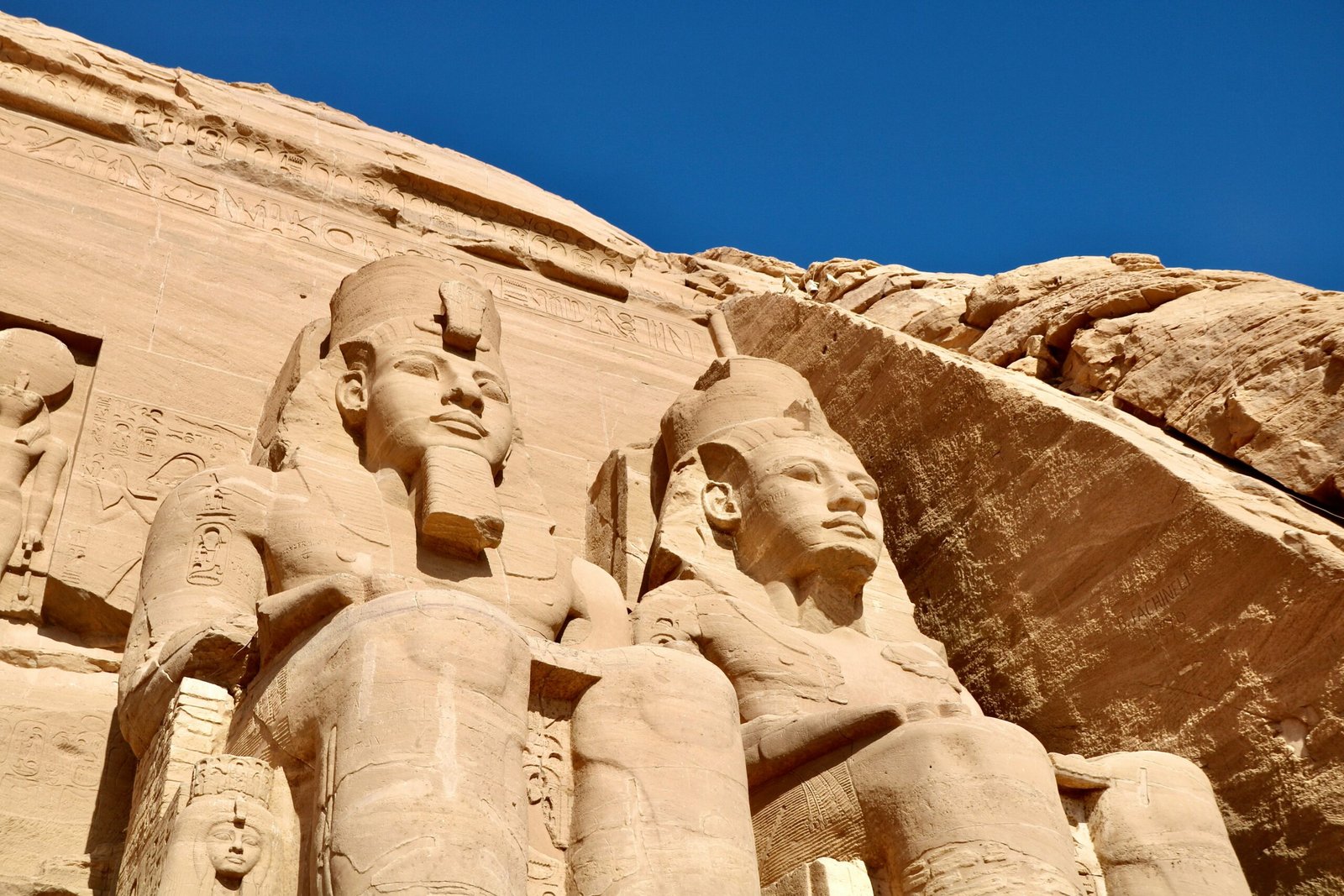 View of the Abu Simbel temple complex