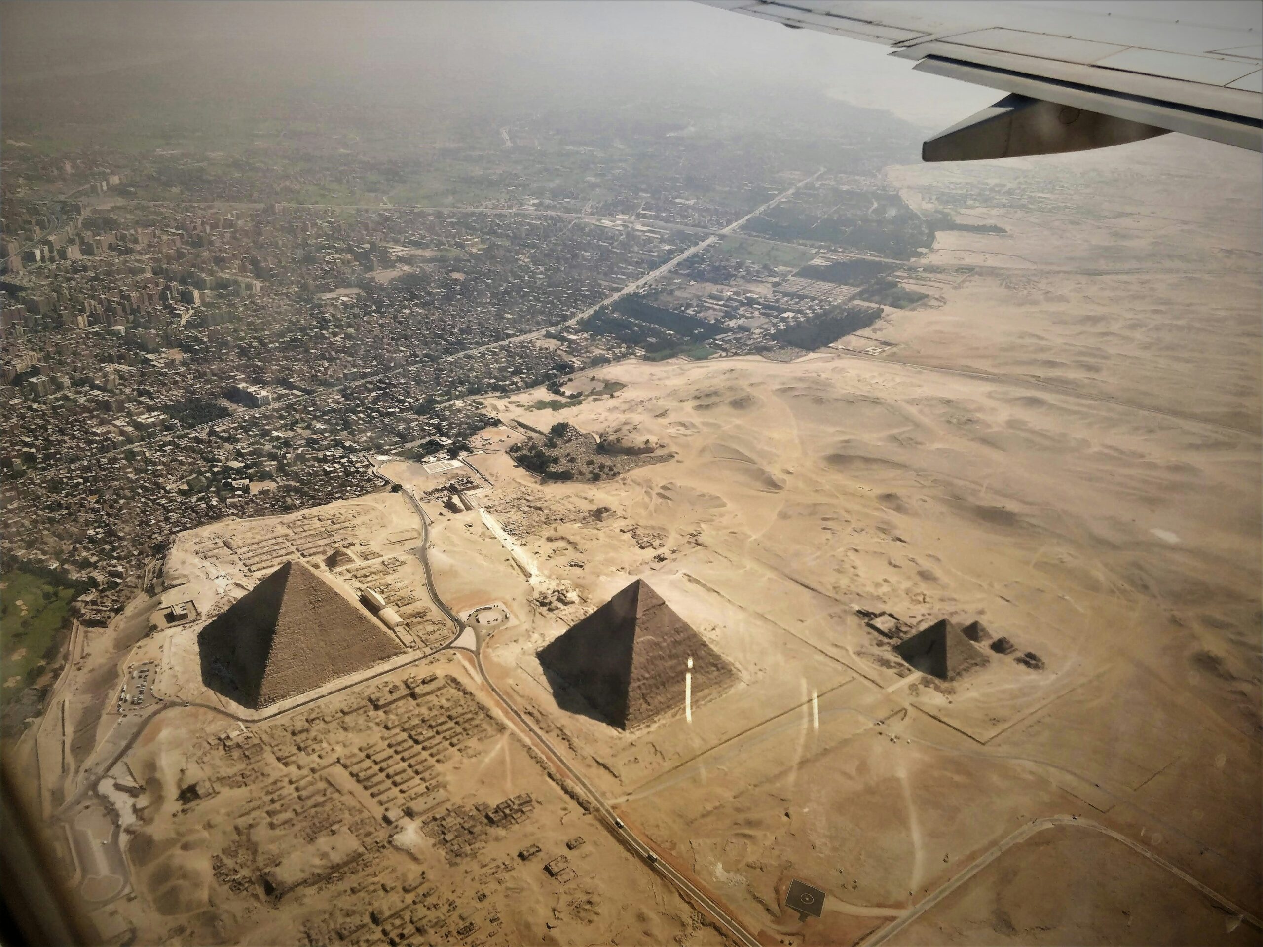 Egypt from above — flying to the Red Sea
