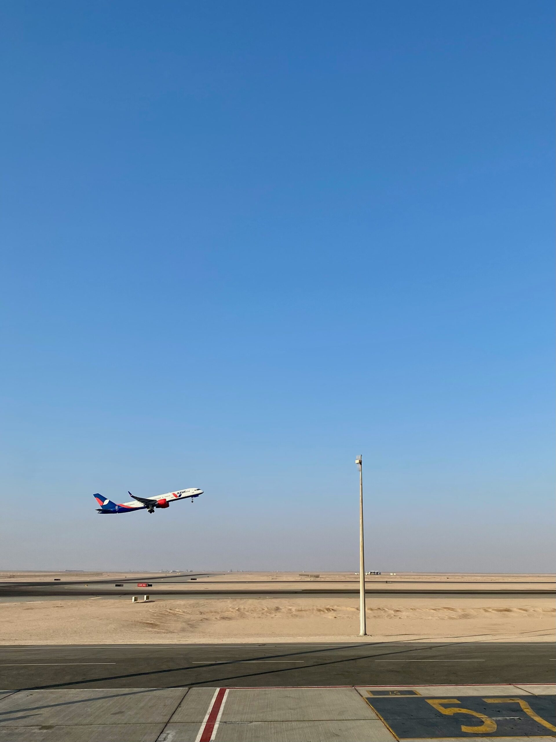 Plane flying to Egypt from the US
