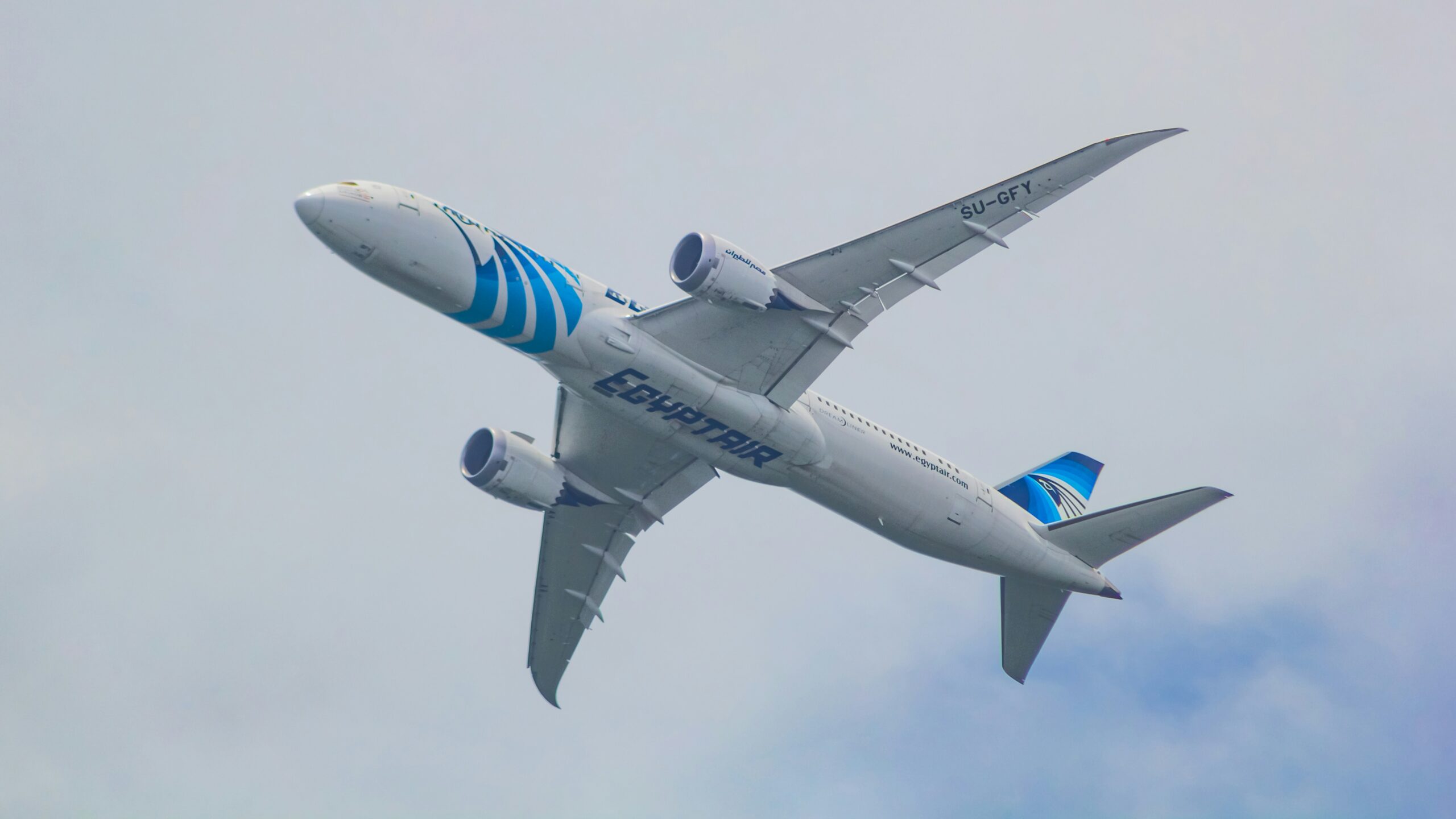 EgyptAir plane — flights to Cairo, Hurghada and Marsa Alam